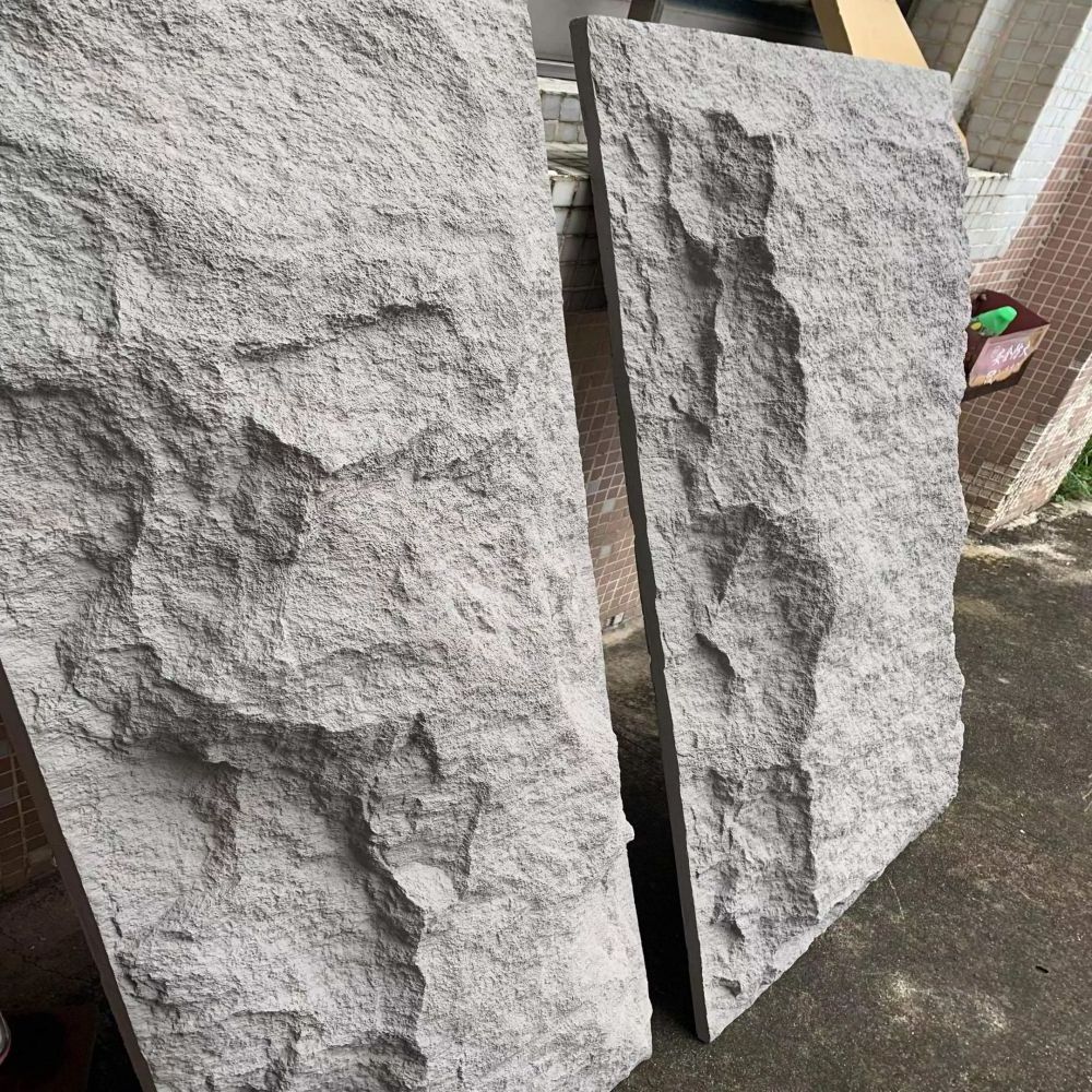 Manufacture 3D Pu Foam Polyurethane Stone Wall Panels 2400 Mountain Faux Rock Stone Pu Wall Panel interior