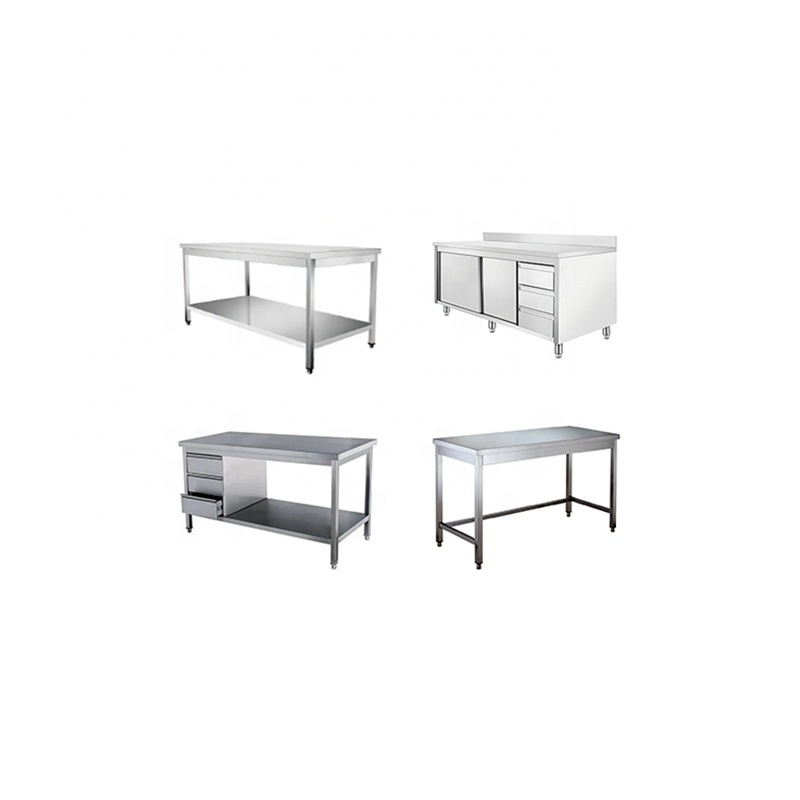 table inox stainless steel tables stainless bench for prepping and sorting work tables