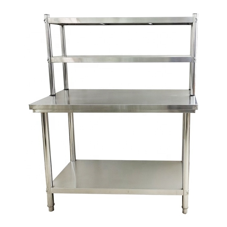 kitchen bench for restaurant equipment commercial stainless steel  over- bench shelf