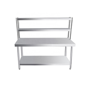 kitchen bench for restaurant equipment commercial stainless steel  over- bench shelf