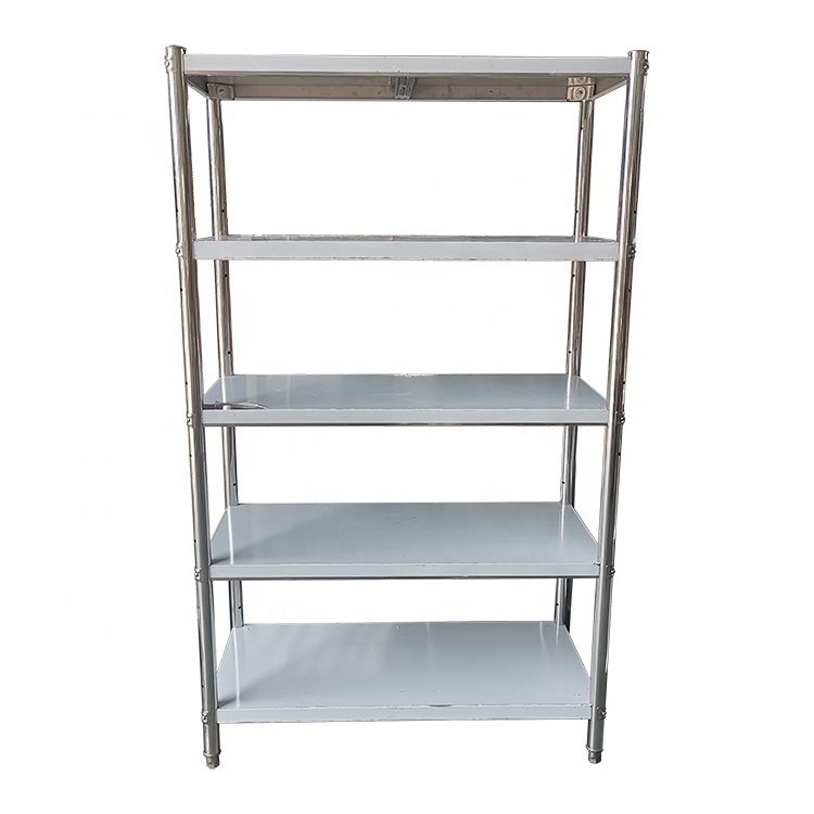 commercial kitchen equipment stainless steel kitchen storage shelf with five tiers storage rack