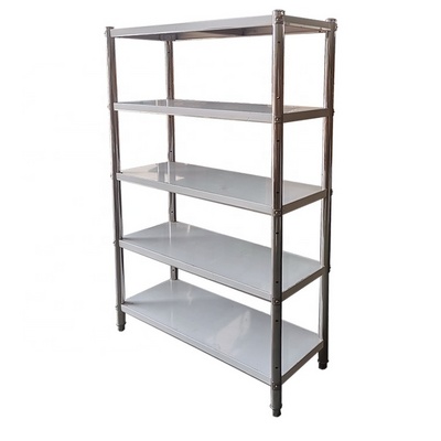 commercial kitchen equipment stainless steel kitchen storage shelf with five tiers storage rack