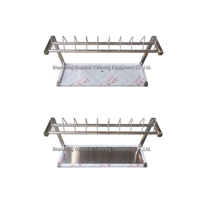 2 Tier Dish Drying Rack and Drainboard Set Large Stainless Steel Dish Drainers for Kitchen Counter Dish Strainer Shelf