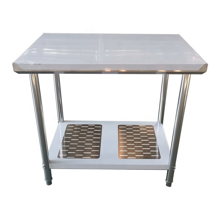 hot sales 201 304 stainless steel work bench for commercial use  kitchen bench