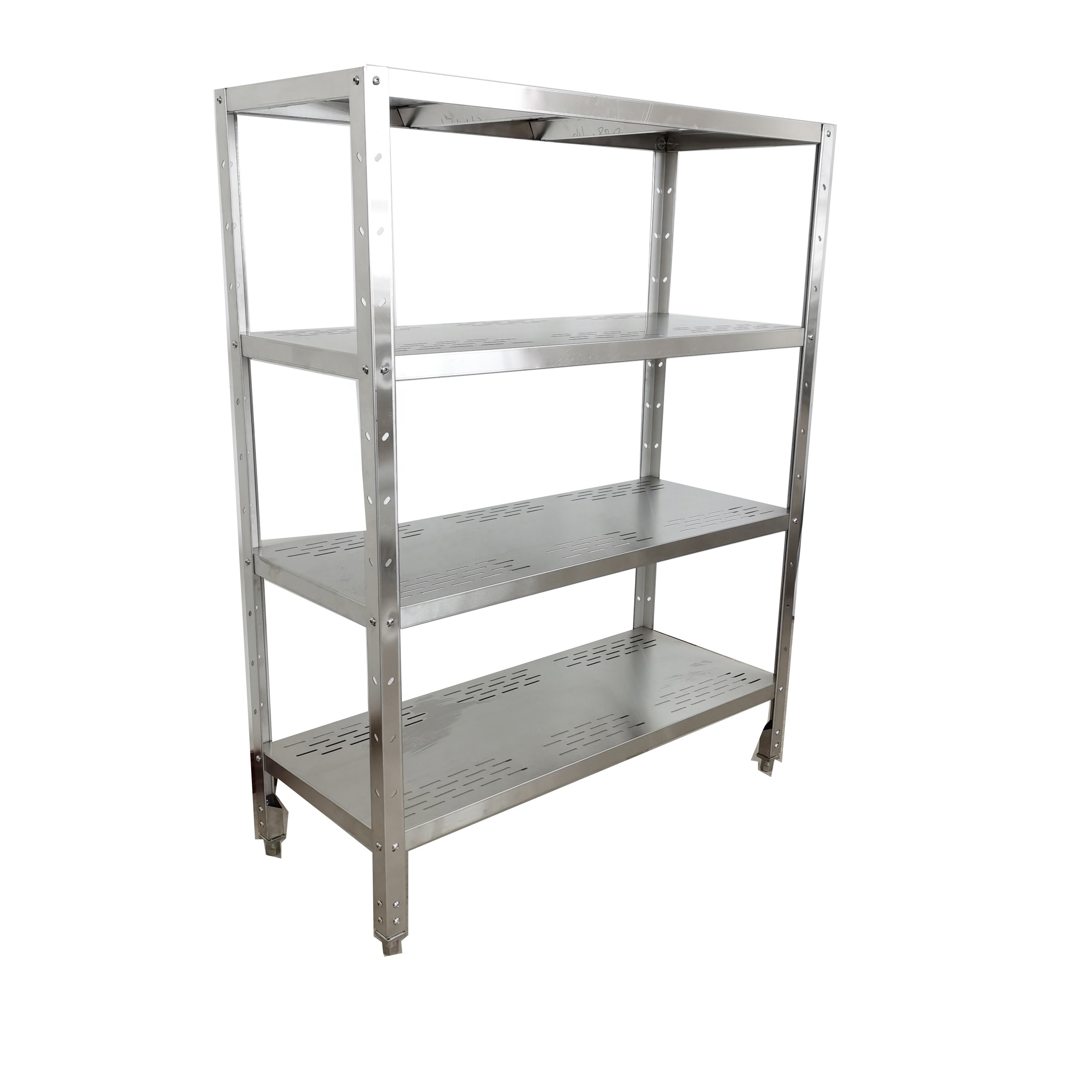 heavy duty Stainless Steel Work Table four layer adjustable shelf with strong support