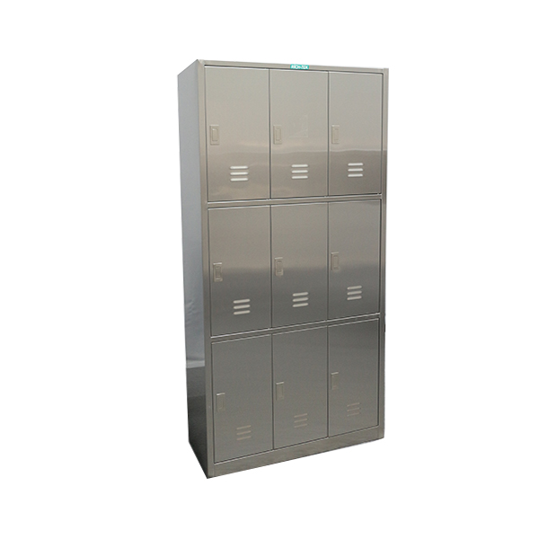 Modern design stainless steel  multi-compartment lockers durable use metal  lockers