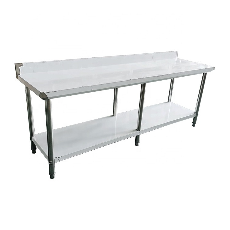 hot sales 201 304 stainless steel work bench for commercial use  kitchen bench