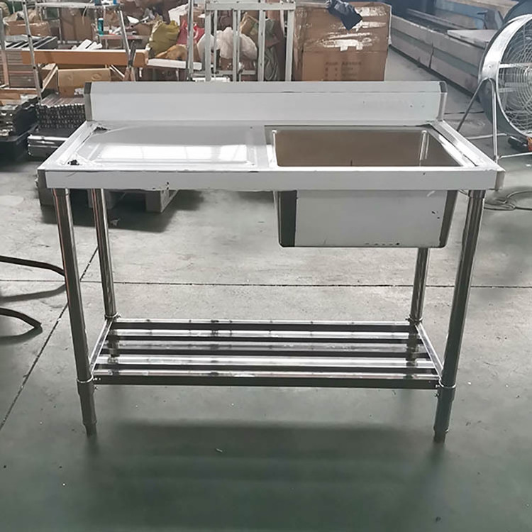 factory made welding large stainless steel kitchen washing sink bottom grid