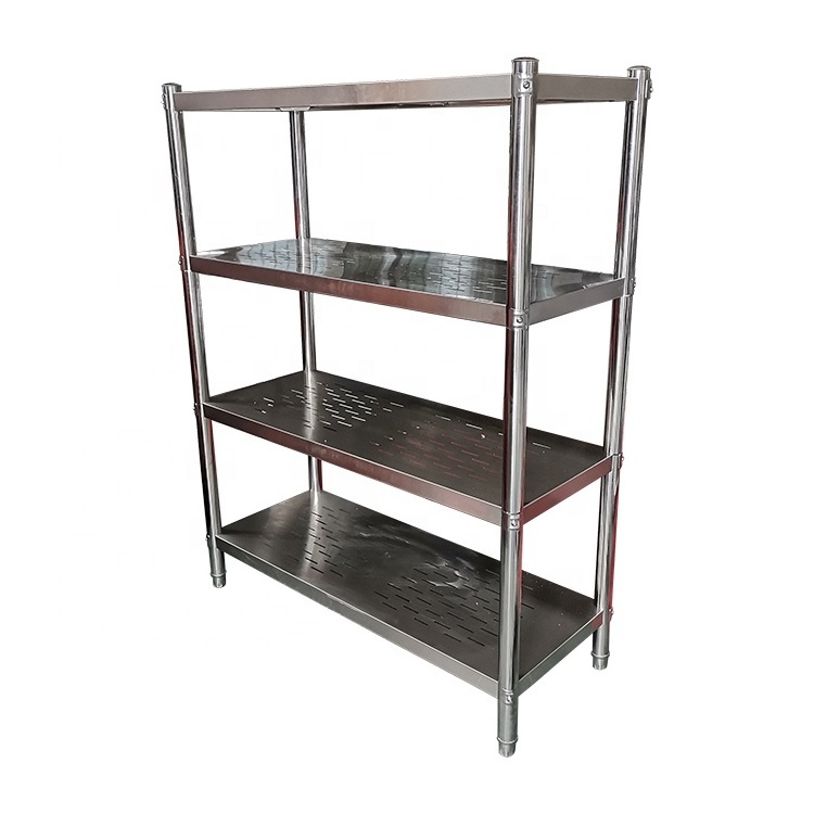 multifunctional 3m restauration stainless steel kitchen storage shelf metal rack multi tier storage rack shelf