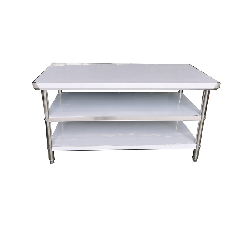 hot sales 201 304 stainless steel work bench for commercial use  kitchen bench