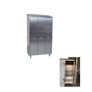 Modern design stainless steel  multi-compartment lockers durable use metal  lockers