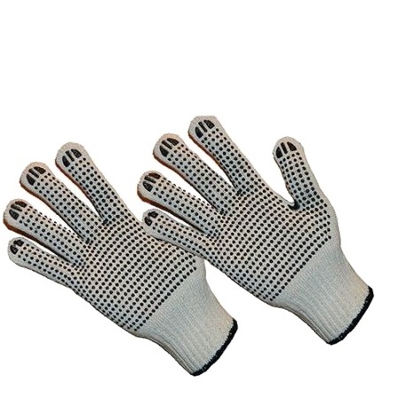 Single-sided Dispensing Gloves Non-slip and Wear-resistant Industrial PVC Dots Support Custom Work Dispensing Dotted Gloves