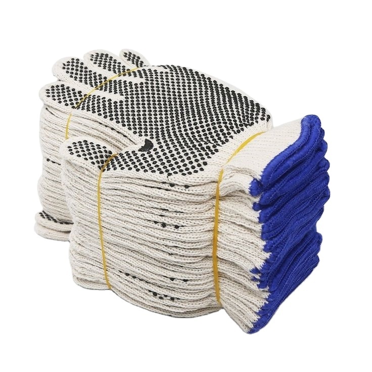 Single-sided Dispensing Gloves Non-slip and Wear-resistant Industrial PVC Dots Support Custom Work Dispensing Dotted Gloves