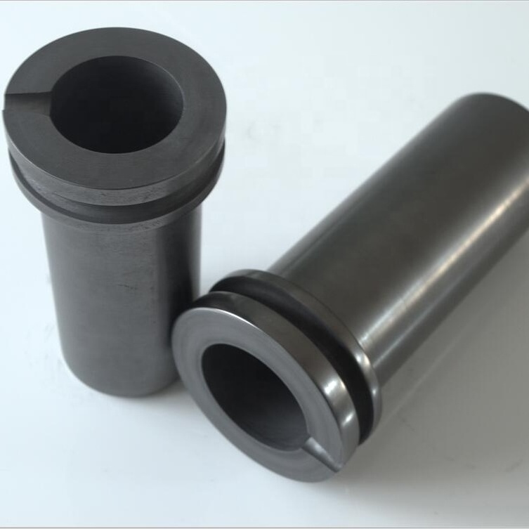 High purity double ring graphite crucible for high-temperature and corrosion-resistant smelting of gold, silver and copper