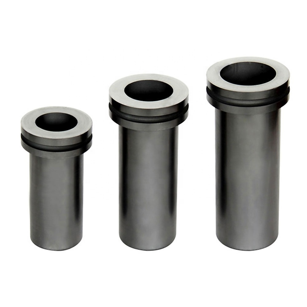 High purity double ring graphite crucible for high-temperature and corrosion-resistant smelting of gold, silver and copper