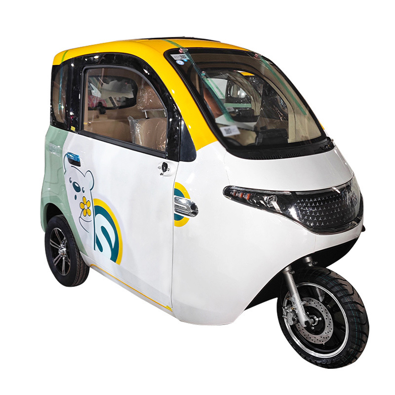 Hot Sale Large Luxury Cab Space Full Cabin Enclosed 3 Wheeler Passenger Electric Disabled Motorized Tricycles for Adults