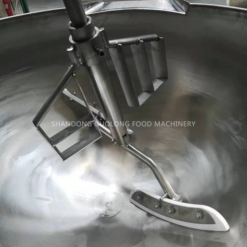 Good quality 100L gas electric steam industrial planetary cooking mixer for curry paste POT