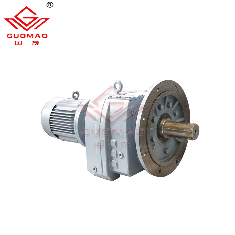 R series inline helical gearbox / gear motor R137 bevel gear reducer