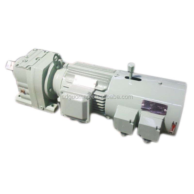 R series inline helical gearbox / gear motor R137 bevel gear reducer