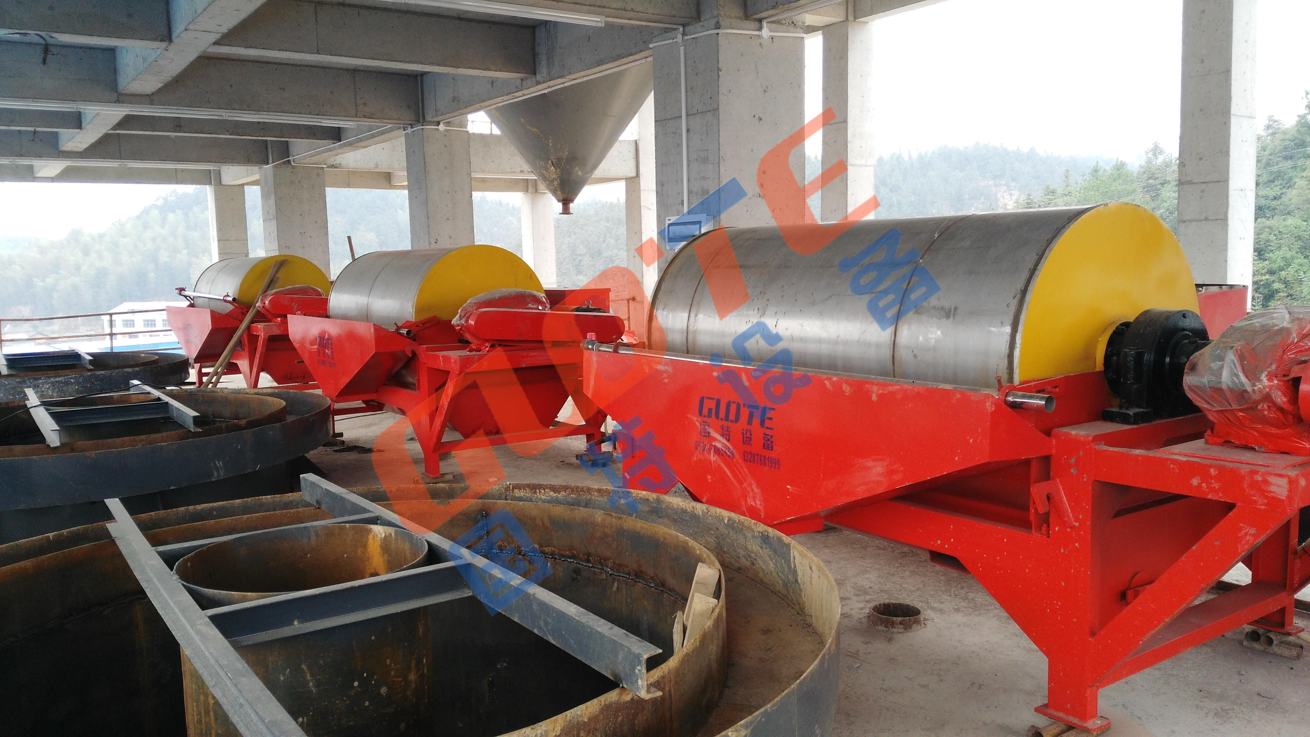 2023 Wet Magnetic ore washing, beneficiation and purification, desliming and concentration permanent drum magnetic separator