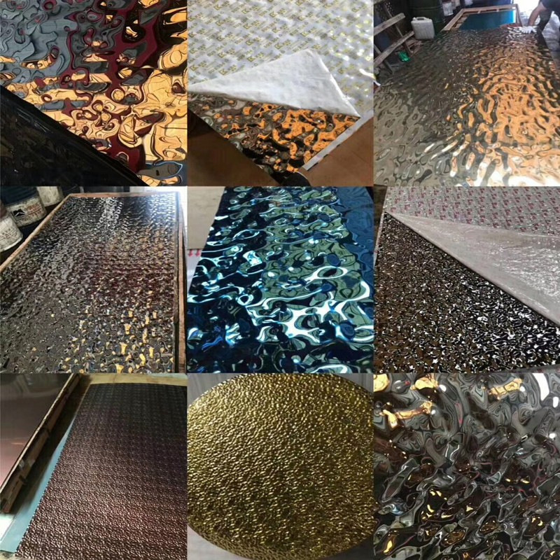 High Quality Water Ripple Finish Hammered Stainless Steel Decorative Sheet For Wall Cladding