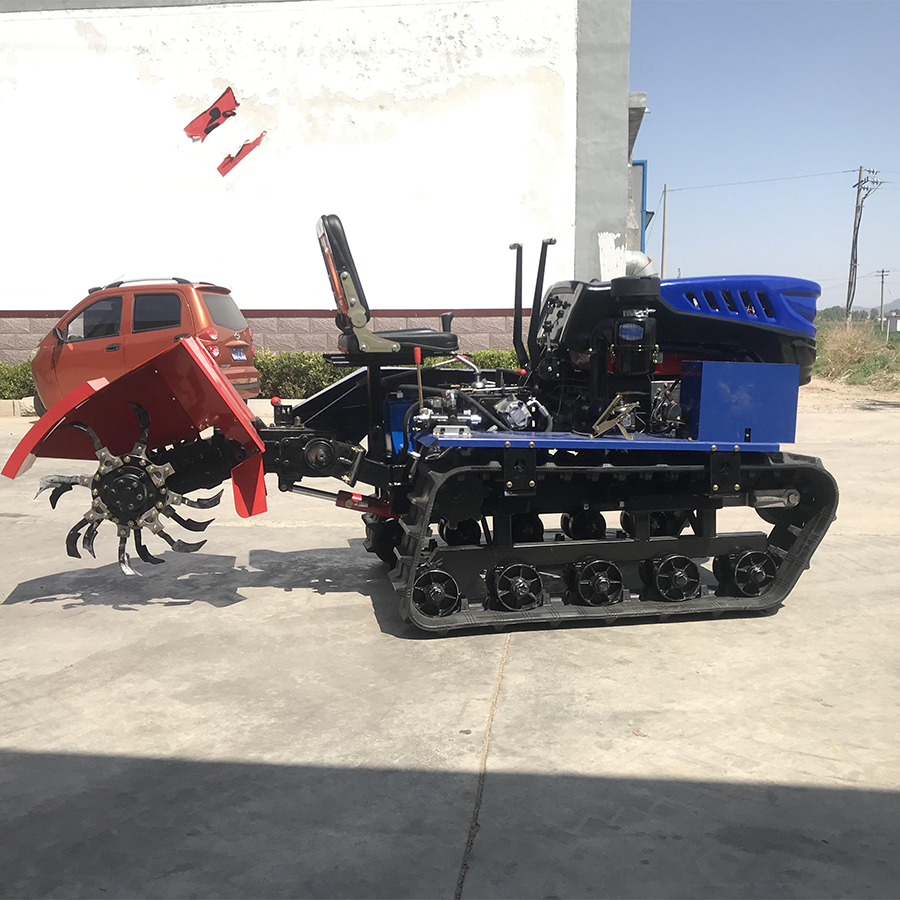 High efficiency agriculture trencher mini tractor garden tractor with front loader crawler tractor