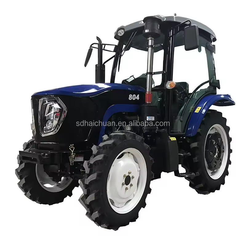 Chinese Shandong New Brand Haichuan 80HP Mini Compact Tractor for Framing with Great Workmanship