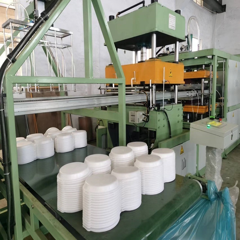 PS foam plastic dish box plate making machine/ take away fast food box container production line