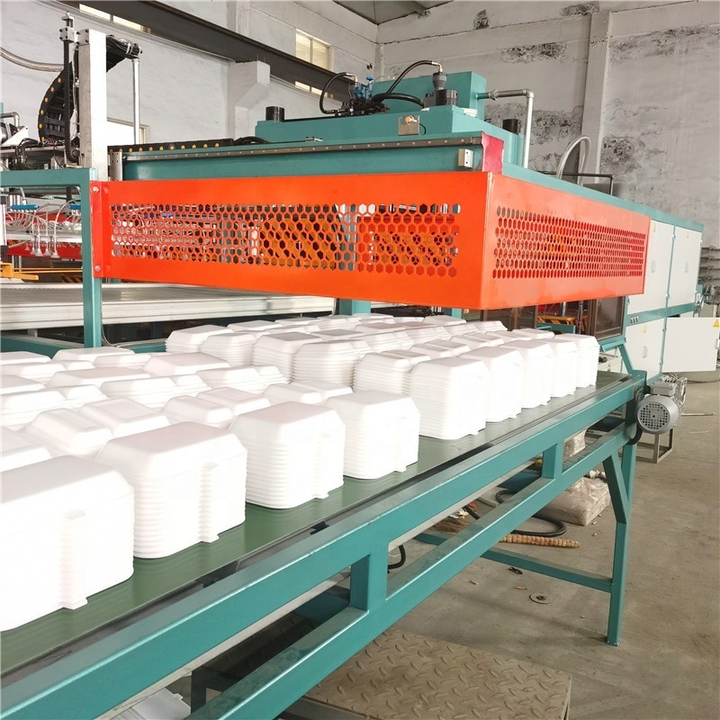 EPS PS foam thermocol plate take away food container making machine / disposable lunch box bowl egg tray dishes production line