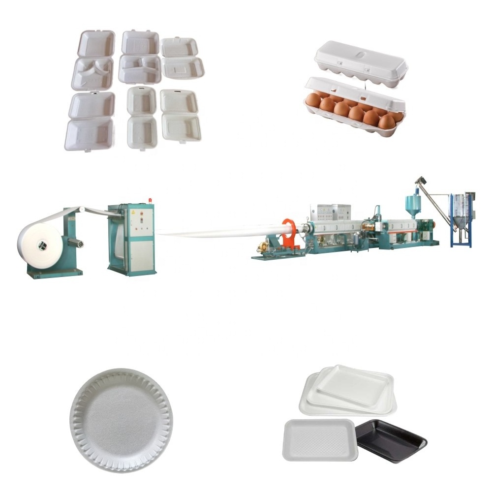 take away food tray dish plate bowl thermoforming machine PS foam plastic fully automatic disposable new product 2023