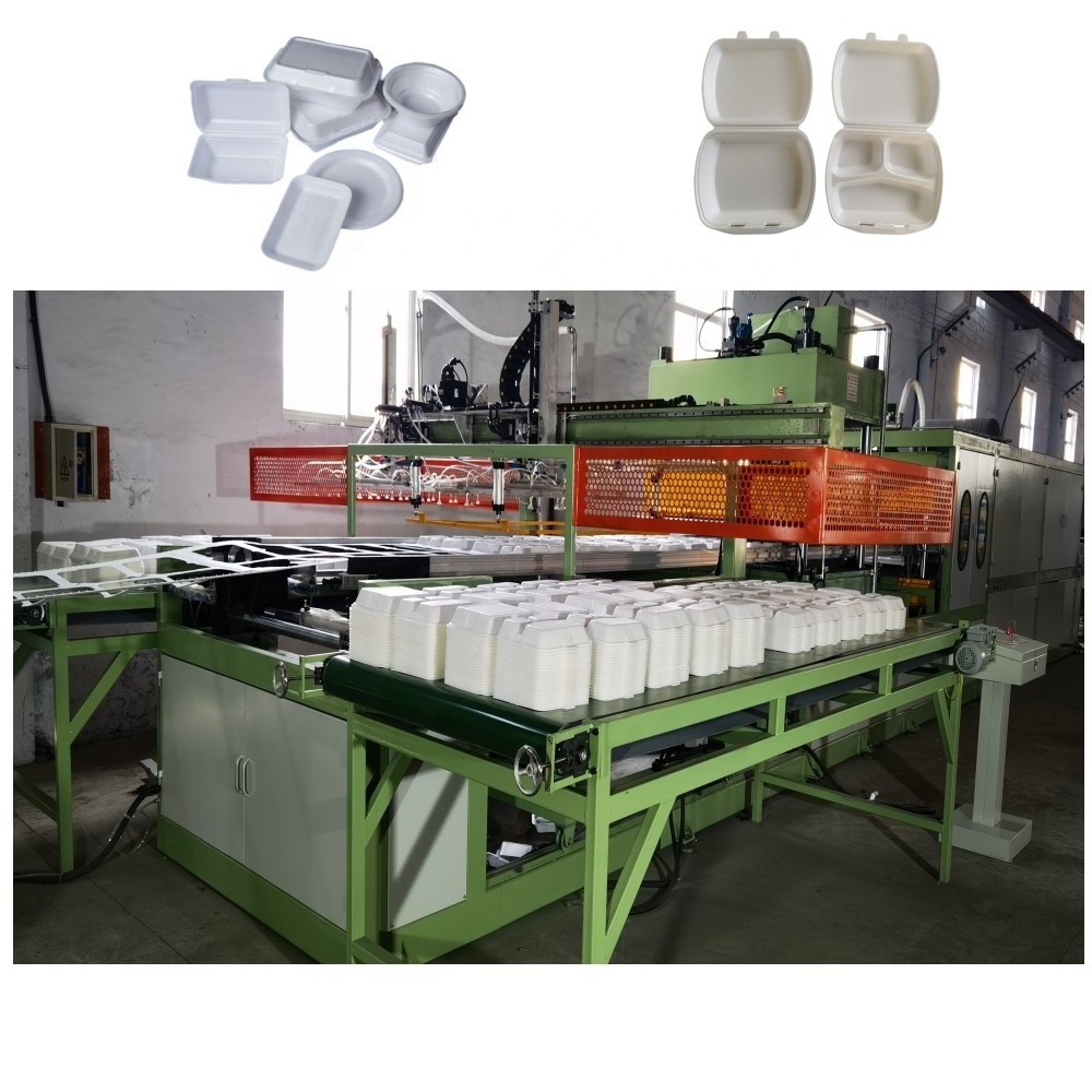 Cheap And Automatic Polystyrene White Foam Trays Making Machine For Fruits Meat Packaging