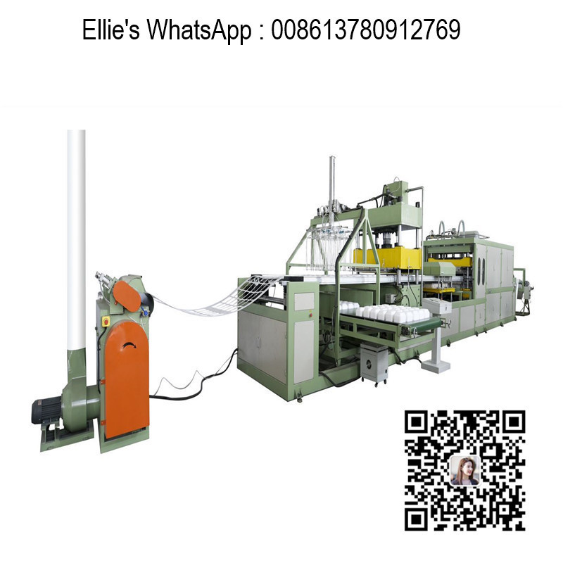 small production machine for making PS foam egg tray fast food box containers  , Ellie's WhatsApp : 008613780912769