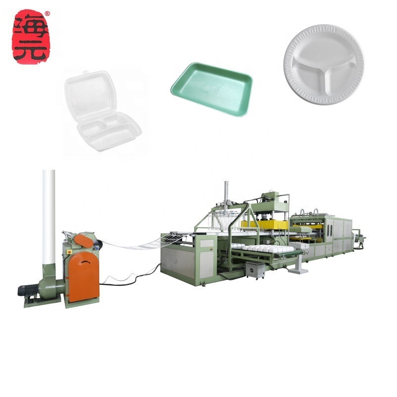 take away food tray dish plate bowl thermoforming machine PS foam plastic fully automatic disposable new product 2023