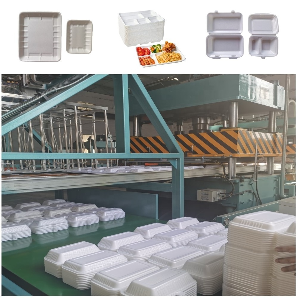 Cheap And Automatic Polystyrene White Foam Trays Making Machine For Fruits Meat Packaging