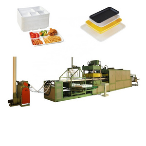 Cheap And Automatic Polystyrene White Foam Trays Making Machine For Fruits Meat Packaging