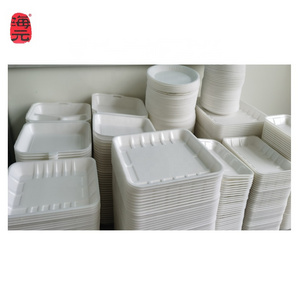 PS FOAM BOX PLATE MACHINE  / AUTOMATIC POLYSTYRENE STYROFOAM WHITE DISPOSABLE FOOD CONTAINER DISH TRAY MAKING MACHINE