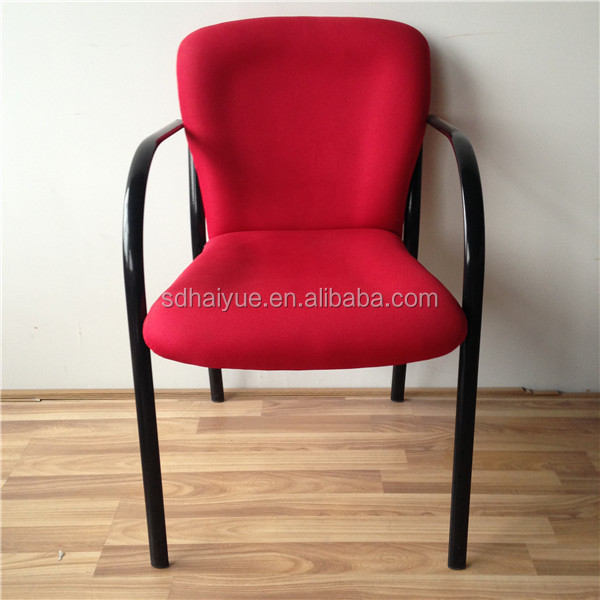 High Quality School Furniture Chair Red Fabric Library Reading Chair