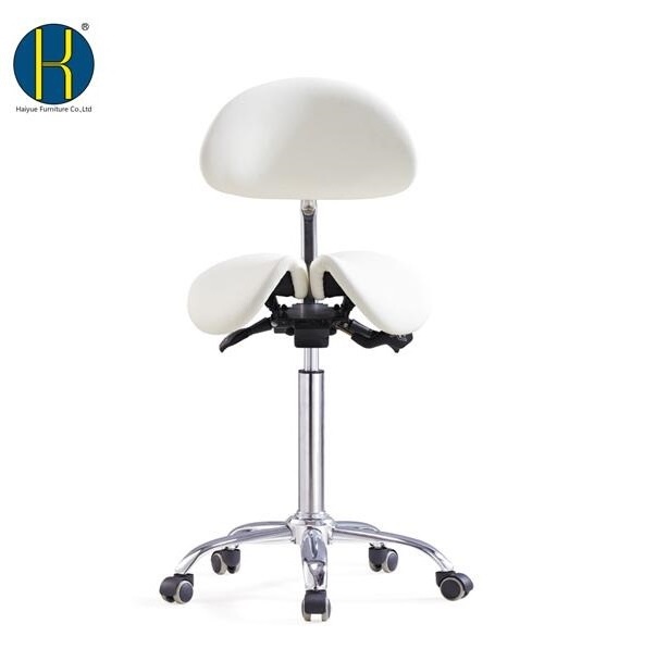 Tilt Ergonomic Split Seat Style Saddle Stool  Office Chair with  Backrest