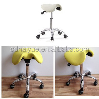 swivel saddle stool ergonomic denist chair with wheels adjustable mini work chair for office