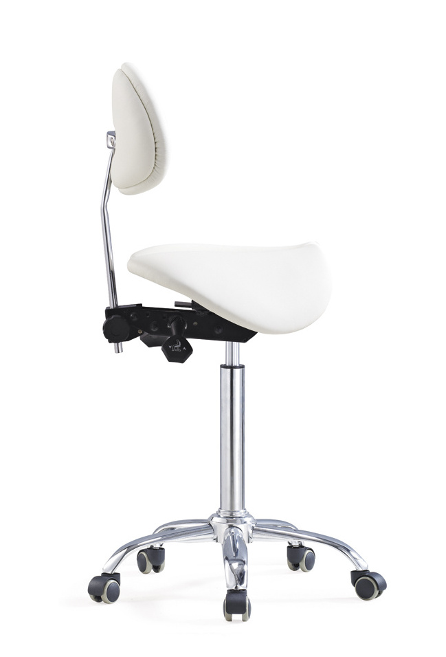 Tilt Ergonomic Split Seat Style Saddle Stool  Office Chair with  Backrest