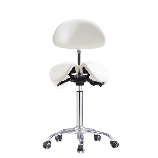 Tilt Ergonomic Split Seat Style Saddle Stool  Office Chair with  Backrest