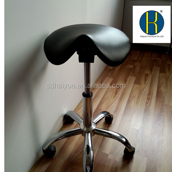 HAIYUE Ergonomics swivel lift PU leather mini office dental stool, assistant stool for dental office HY3007