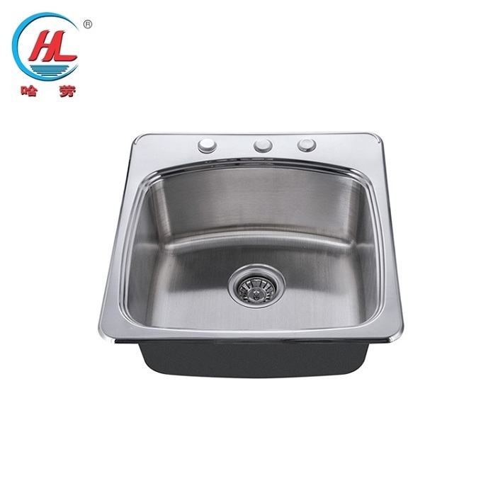 Factory Direct Design Single Bowl 304 Stainless Steel Raw Materials Kitchen Sink For Household