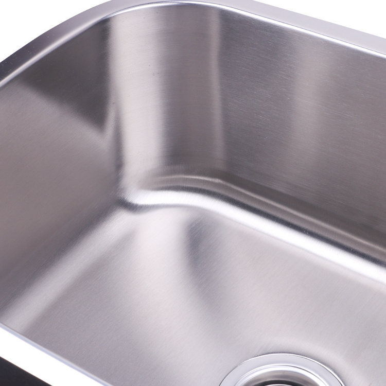 Customized Restaurant Single Bowl Stainless Steel Single Bowl Undermount Kitchen Sink