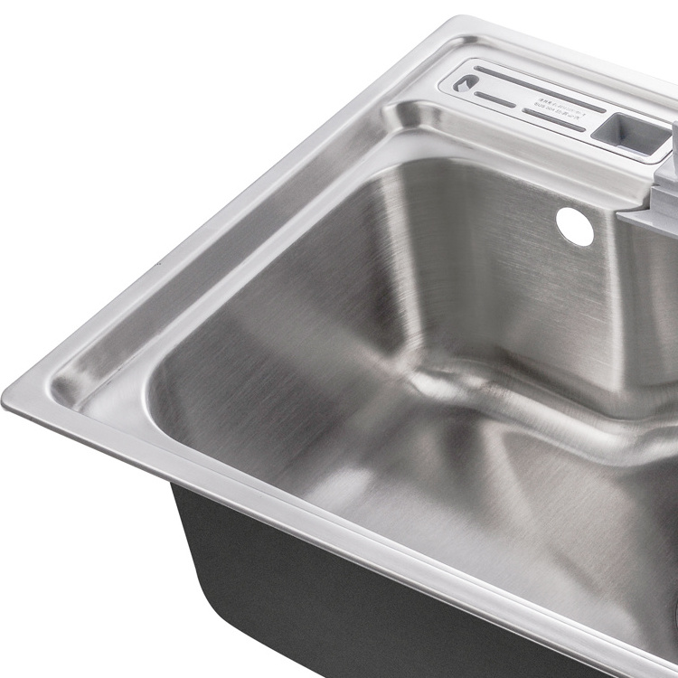 Hot Sale Stainless Steel Hand Wash Sink With R Corner Large Space