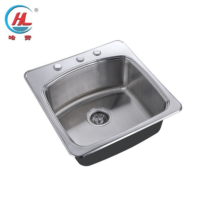 Factory Direct Design Single Bowl 304 Stainless Steel Raw Materials Kitchen Sink For Household