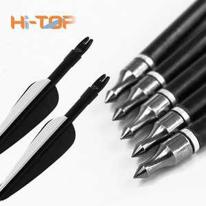 Hitop High Quality Fiberglass Arrow 300 Spine Shafts Archery Bow Arrow Prices Hunting  Bow And Arrow Set For Kids