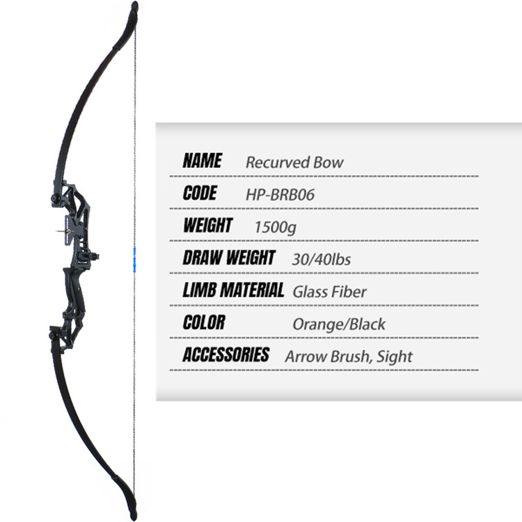 Hi Top 30lbs 40lbs High Quality Archery Hunting Traditional Low Archery Combat Bow For Sports