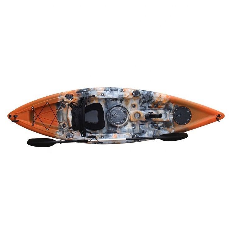 Con Motor Kayak Fishing With Pedal Kayak De Mer Pedale Single Seat Plastic Canoe Fishing kayak