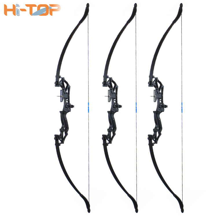 Hi Top 30lbs 40lbs High Quality Archery Hunting Traditional Low Archery Combat Bow For Sports